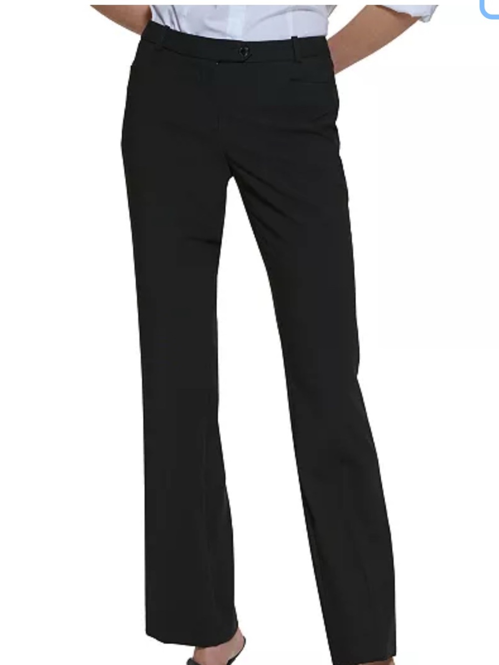 Calvin Klein Black Straight-Leg Trousers